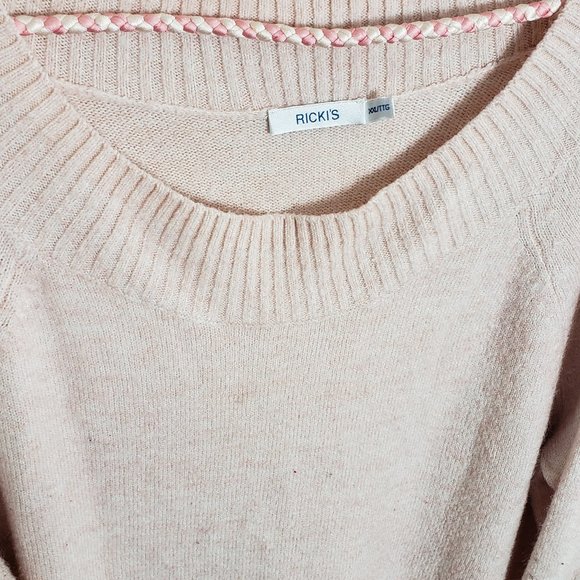 RICKI'S PINK WOMAN'S PULLOVER SWEATER SIZE XXL WINTER WARM FASHION WEAR - Picture 2 of 13